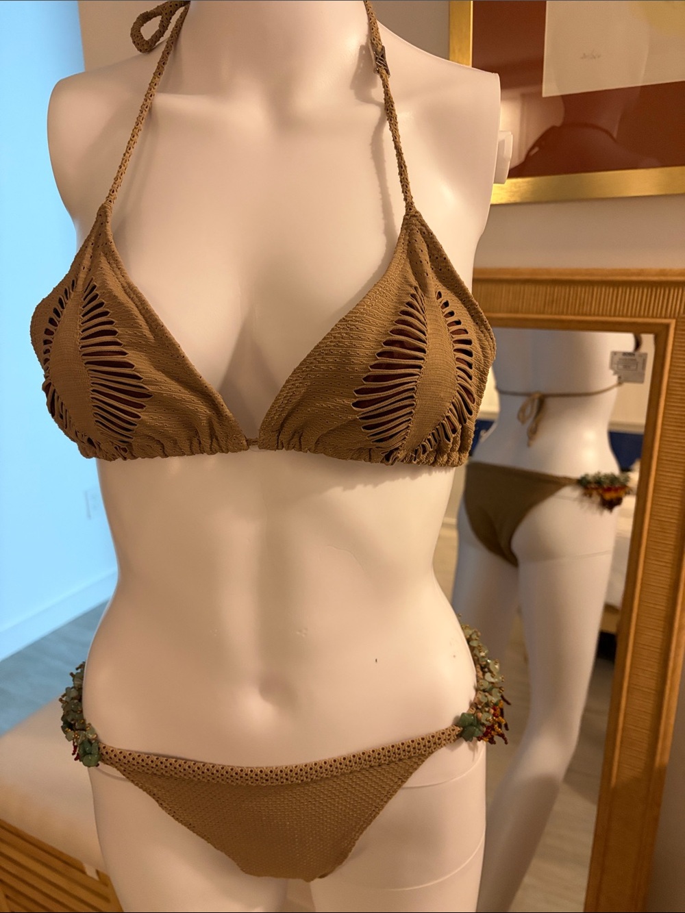 Miss bikini the gold label, semi Precious gemstone & Glass & wooden beads insert